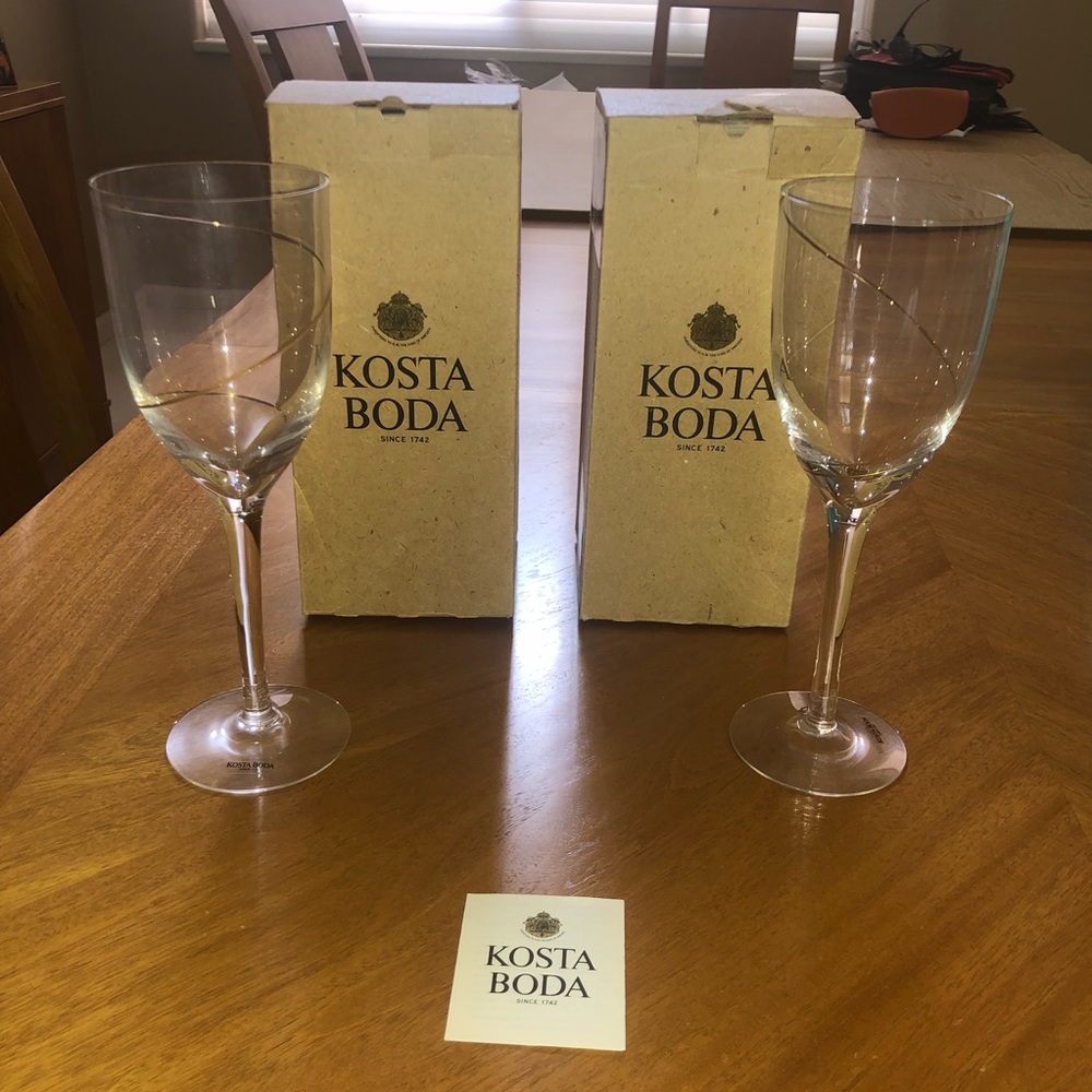 Kosta Boda wine glasses - large size
